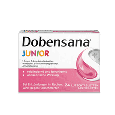 Dobensana® Junior Lutschtabletten, Erdbeergeschmack, 24 Stück