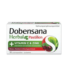 Dobensana Herbal Minze-, Menthol- und Kirschgeschmack 16 Stück